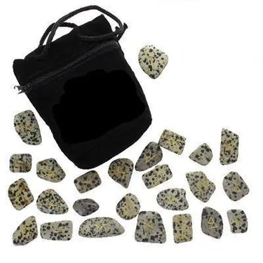 Grounding Dalmatian Jasper Vikings Rune Set-Your Soul Place
